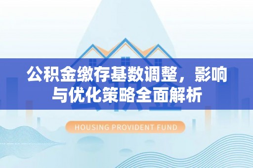 尖山公积金缴存基数调整，影响与优化策略全面解析