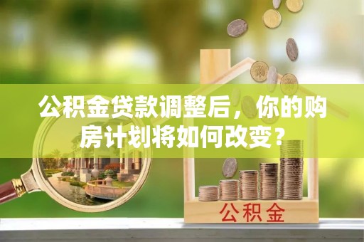 尖山公积金贷款调整后，你的购房计划将如何改变？