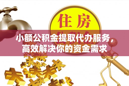 尖山小额公积金提取代办服务，高效解决你的资金需求