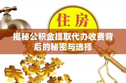 尖山揭秘公积金提取代办收费背后的秘密与选择
