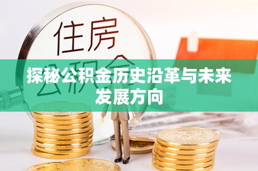 尖山探秘公积金历史沿革与未来发展方向