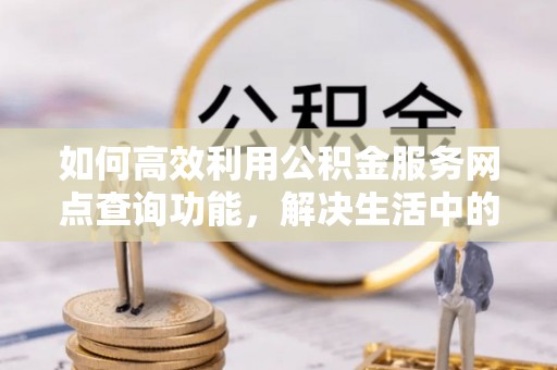尖山如何高效利用公积金服务网点查询功能，解决生活中的资金难题