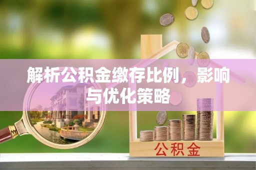尖山解析公积金缴存比例，影响与优化策略