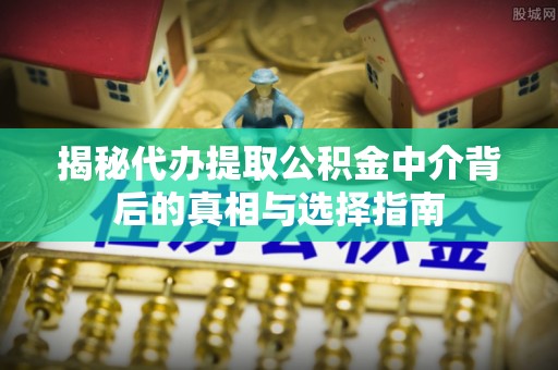 尖山揭秘代办提取公积金中介背后的真相与选择指南